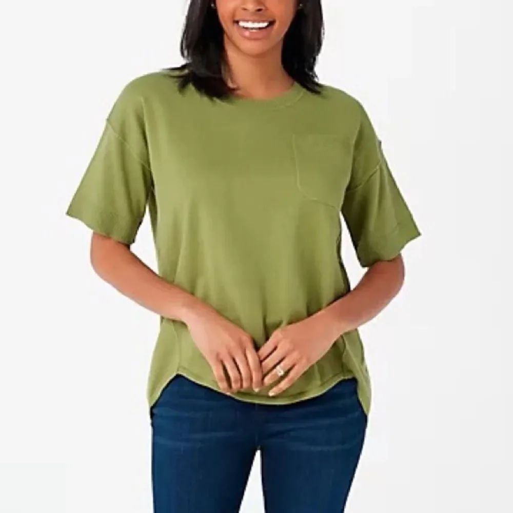 Isaac Mizrahi Live! Tulip Hem Pullover Sweater
